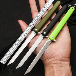 m390粉末钢折叠刀户外露营高硬度军工刀防身锋利钛柄折刀1人付款478