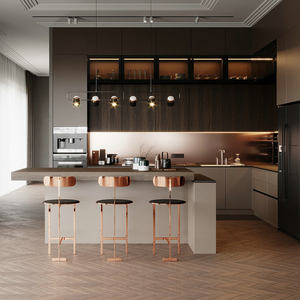 黑泽玛德整体橱柜定做德国瑞好开放式岛台灶台厨房厨柜全屋定制