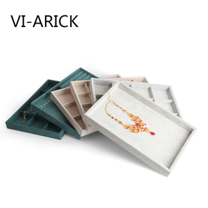 VI-ARICK戒指项链收纳盘手镯耳环珠宝箱展示道具地摊摆摊首饰托盘