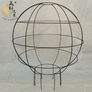 月季欧月蔷薇紫藤爬藤盆栽植物园林艺术造型花柱花瓶骨架花架花球