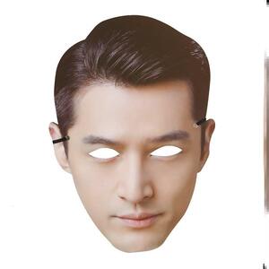 s易烊千玺面具仿假人脸皮d面具硅胶头套男用卡纸搞笑表情头像结婚