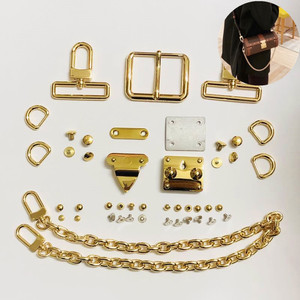 适用lv巴比龙包包五金配件链条螺丝圆桶包锁扣标志维修配件螺帽钩