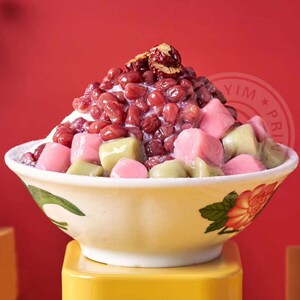 米雪白雪冰基底杨枝甘露太妃椰香商用冰汤圆雪花冰奶茶店原料