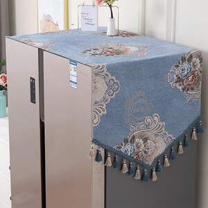 欧式冰箱盖布单开门对双开门冰箱罩三角巾家用遮盖防尘0109w