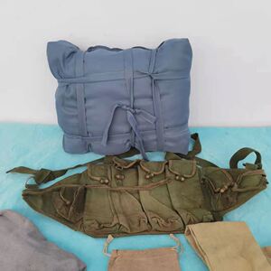 红色文化纪念品抗战主题革命行军包粮食口袋老物件装饰道具摆件