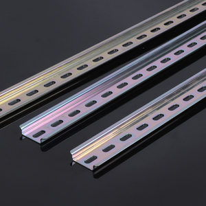 国标c45导轨接线端子配电箱空开镀锌钢电气安装din35mm卡轨1米