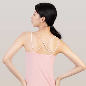 小胸吊带内衣一体文胸美背交叉背心女夏季薄款打底抹胸内搭外穿