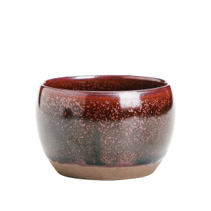 李为成柴烧金斑禅寂杯天目窑变品茗杯建盏全手工陶瓷功夫茶主人杯