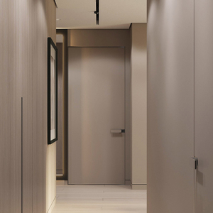 极简隐形门定制无框门窄边卧室门室内隐框门暗门生态铝蜂窝铝木门