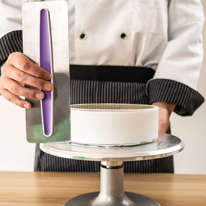 洺晴烘焙新手奶油抹面神器6寸8寸蛋糕抹平模具不锈钢刮板抹边工具