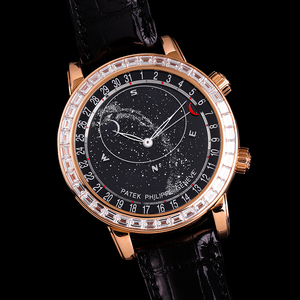 百达翡丽/pp超级复杂功能时计星空44mm自动机械手表6104r-001女表