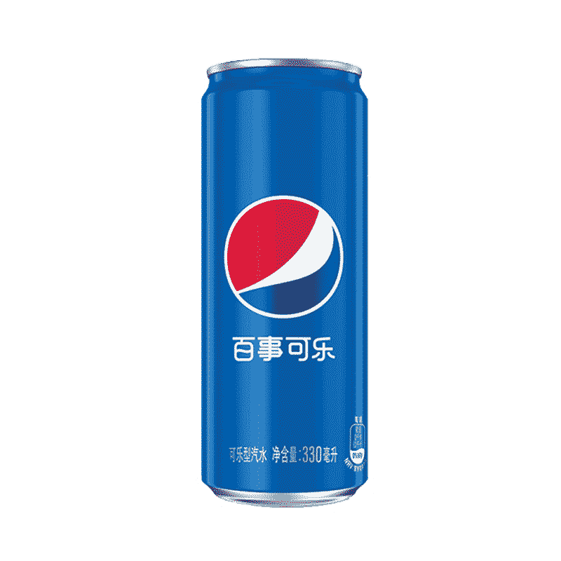 蓝色百事可乐罐装