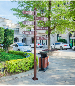 铁艺指示牌导视牌小区道路景区立式户外指路牌导向牌广告牌指引牌