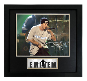 阿姆埃米纳姆亲笔签名照片复刻版eminem周边纪念相框装裱rap god