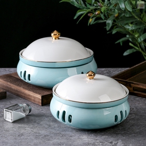 酒店蜡烛加热餐具明炉商用明档盘子保温菜盘子汤盘鱼盘明火干锅盘