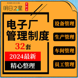 电子工厂车间设备安全生产员工考勤奖罚考核档案采购现场管理制度