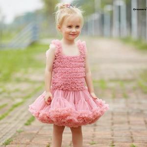 。六一儿童节裙子女童连衣裙公主夏季短袖蓬蓬网纱蛋糕裙拍照幼儿