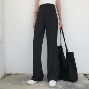 阔腿裤女夏超火cec泫雅同款高腰坠感拖地裤女垂垂裤休闲宽松裤子