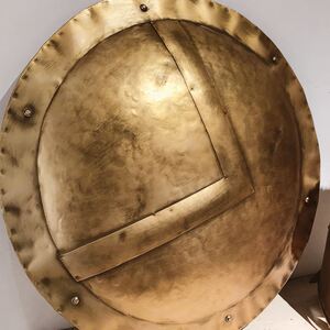 斯巴达勇士盾牌头盔长矛中世纪摆件复古怀旧酒吧墙壁装饰密室推荐