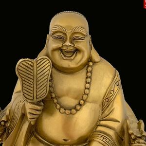 善缘堂道教纯铜赤脚大仙神像金仙佛像铜像家用供奉镇宅工艺品摆件