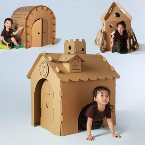 幼儿园情景剧表演话剧布景儿童舞台剧道具三只小猪房子纸板木屋门