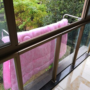 高层免打孔护栏外置晾衣架阳台晾衣杆挂衣杆晒被子神器0人付款54