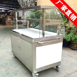 手推 卤菜凉菜人力小二手摆摊小吃车推车小移动折叠餐车新款驱