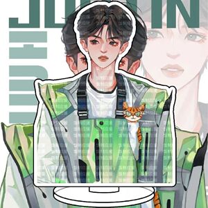 【爆款】黄明昊 justin 卡通q版亚克力立牌钥匙扣应援物桌面摆件