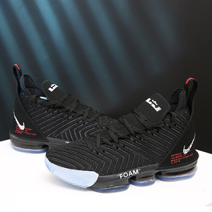 詹姆斯18代黑紫反转鸳鸯鞋lbj紫禁重器16全明星篮球运动鞋垫