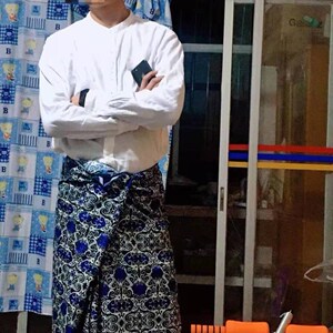 缅甸泰国马来西亚民族服装笼基隆基纱笼 男女筒裙印花长裙