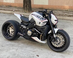 进口宝马拿铁1200摩托车四缸cb400改装复古街车趴赛重机车公路赛