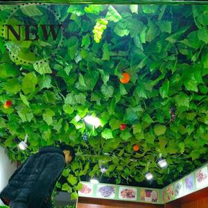 绿藤吊顶◆新款◆顶棚花树装饰遮挡日子装修家居室外围栏饭店展厅