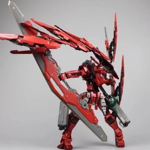 大班8816 mg1:100 红色正义女神拼装模型玩具 带把八盾 水贴地台