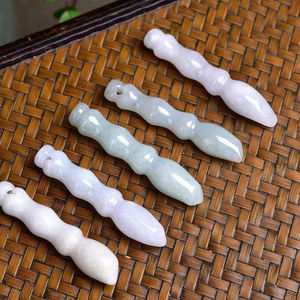 a货翡翠文昌笔翡翠玉文昌笔毛笔吊坠高考状元文曲星挂件玉坠diy