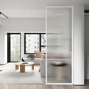 北欧长虹玻璃屏风隔断现代简约入户玄关餐厅客厅装饰干湿区分离