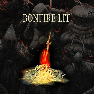 极誉黑暗之魂bonfire lit黑魂篝火传火短袖t恤纯棉男潮宽松夏季