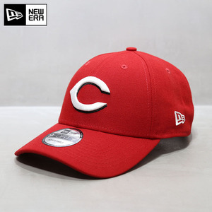 newera帽子韩国代购mlb棒球帽硬顶辛辛那提红人队c字母鸭舌帽红色