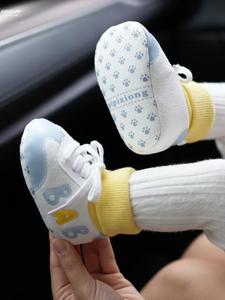 。女宝棉鞋冬季6一12月婴儿鞋子秋冬袜子鞋0一3月五5六个月男宝宝
