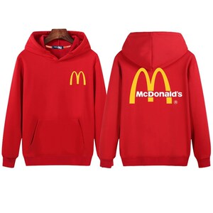 定制男女秋冬工作服麦当劳女排网吧餐饮连帽卫衣加绒工装服务员