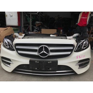15-16款奔驰e级w212 e200 e260 e300前嘴总成前保险杠叶子板拆车