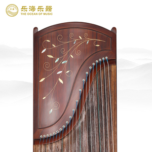 乐海古筝琴奥氏黄檀木古筝乐器酸枝木演奏古筝飞花点翠图案814fh