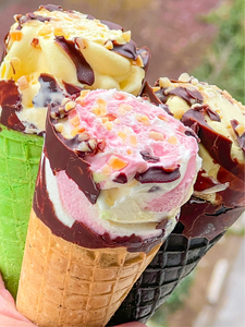 国货九头牛棉花糖白桃冰淇淋网红雪糕脆筒甜筒冰糕整箱冰激凌10支