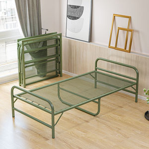 老式钢丝床单人折叠小铁床单层家用不占空间的折叠床铁丝床刚丝床