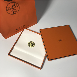 正品hermes/爱马仕丝巾盒子 礼品袋 纸袋 礼盒包装