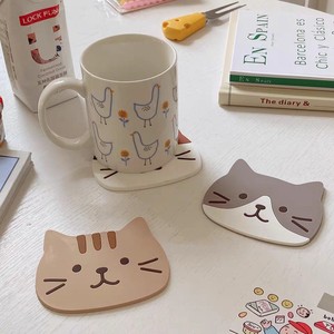 【包邮】日式可爱猫咪卡通硅胶杯垫防滑隔热餐桌垫托垫防烫耐热垫