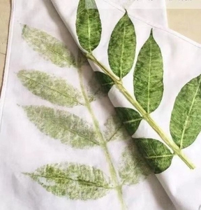 植物树叶花草敲拓染锤棉布方巾材料幼儿童拓印画工具趣味活动diy