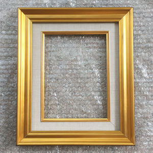 金色实木画框小画框照片框相框加有机玻璃背板定制尺寸装裱框定制