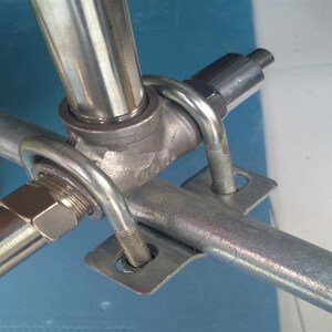 新母猪产床十字u型卡子卡限水位栏s管 扣 大棚管卡 扣养猪设备6.