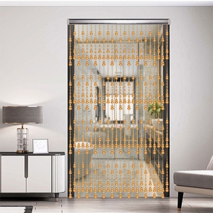 h葫芦门帘餐厅定制高档串珠水晶帘子卫生间门帘门口隔断家用厕所