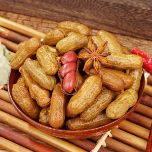 渝美滋卤汁花生小包装即食熟花生带壳咸味零食小吃下酒菜休闲食品